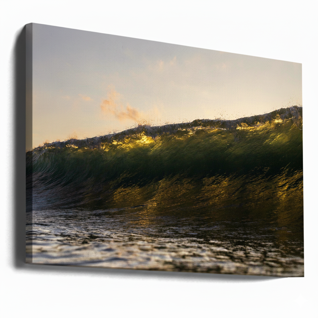 Cuadro "Hiding in the Wave"