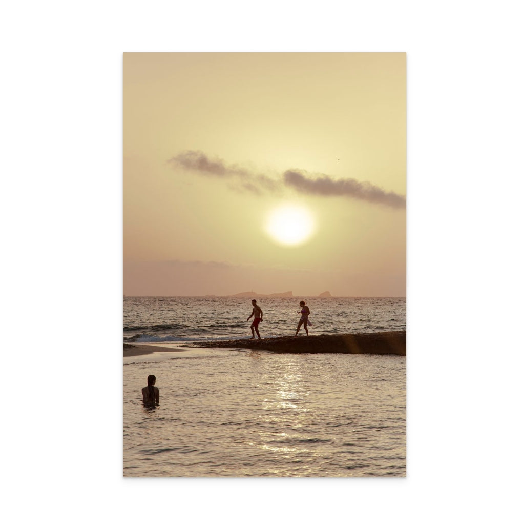 Sunset in Ibiza Art Print