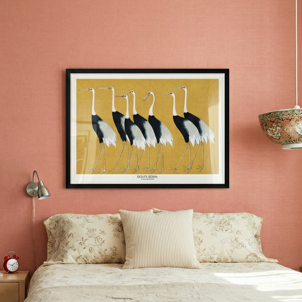 Cuadro "Japanese Red Crown Crane"