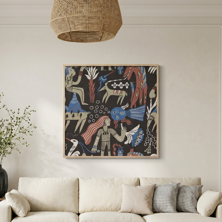 Cuadro "Mystical Folk Art Creatures"