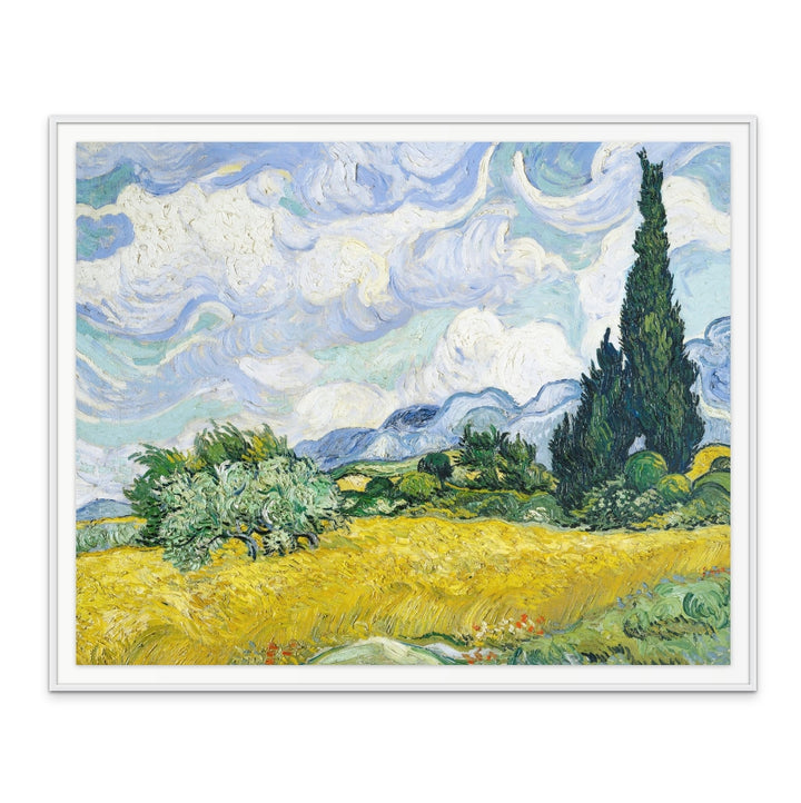 Wheat Field With Cypresses Art Print