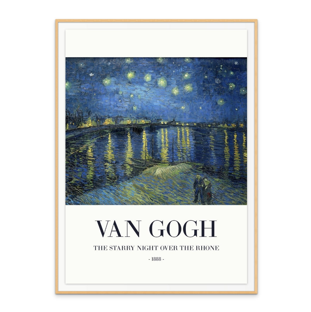 The Starry Night Over The Rhone Art Print