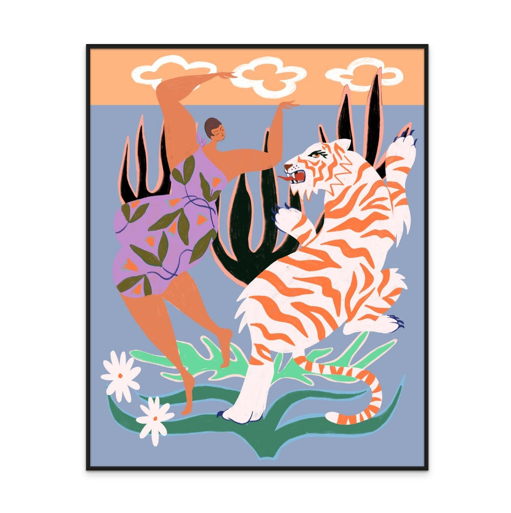 Hello Tiger Art Print