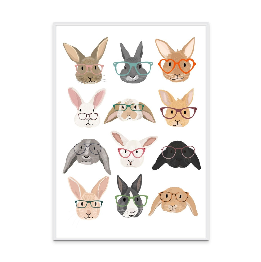 H Rabbits 2 Art Print