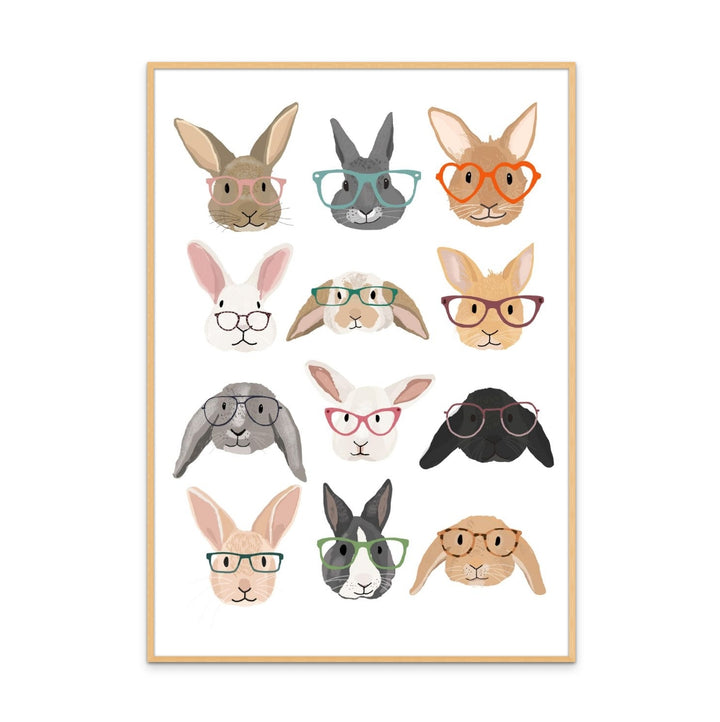 H Rabbits 2 Art Print