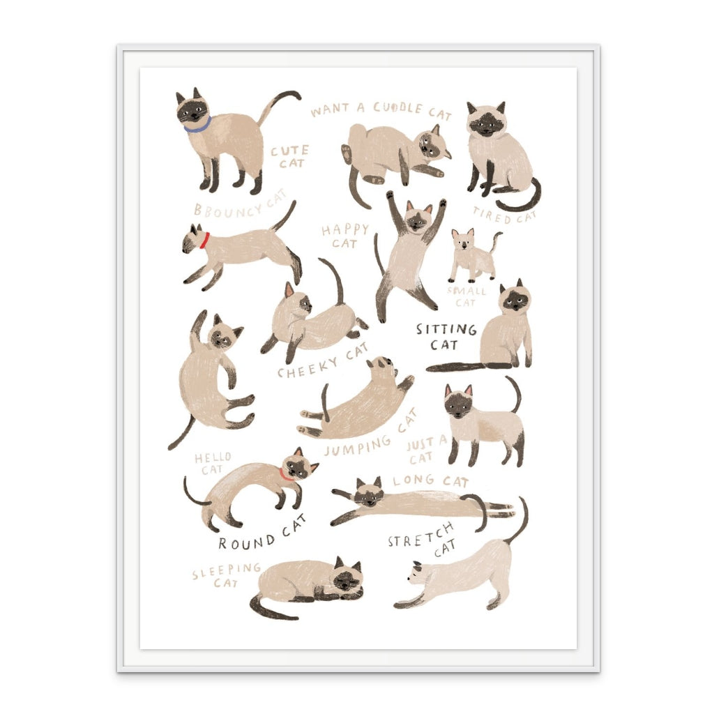 Siamese Cat Art Print