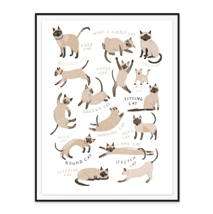 Siamese Cat Art Print