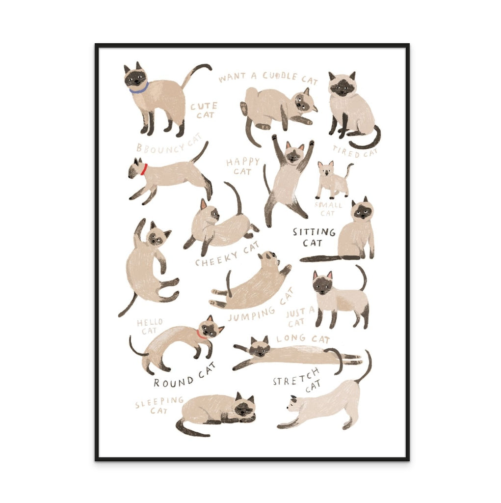 Siamese Cat Art Print