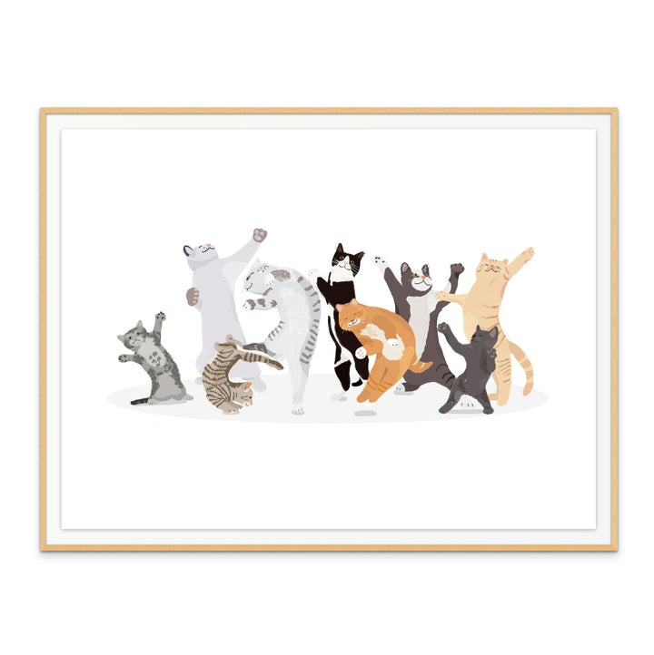 Dancing Cat Art Print