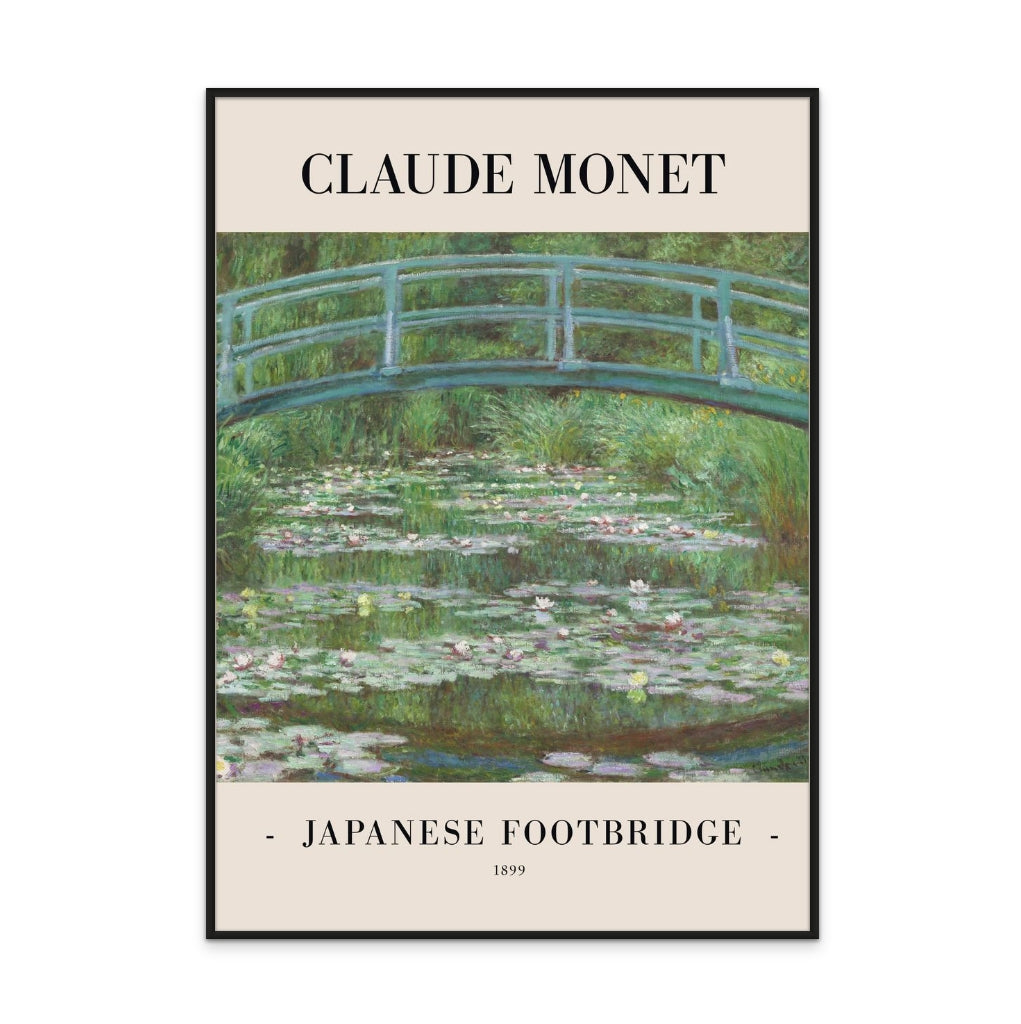 Japanese Footbridge 1899 Art Print