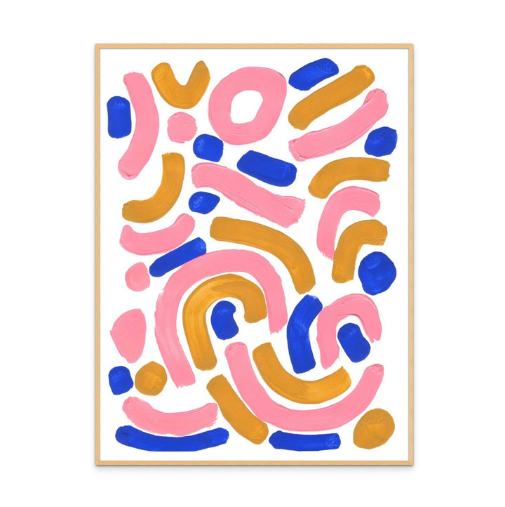 Pink Wiggle Art Print