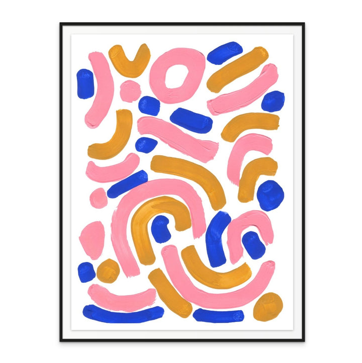 Pink Wiggle Art Print