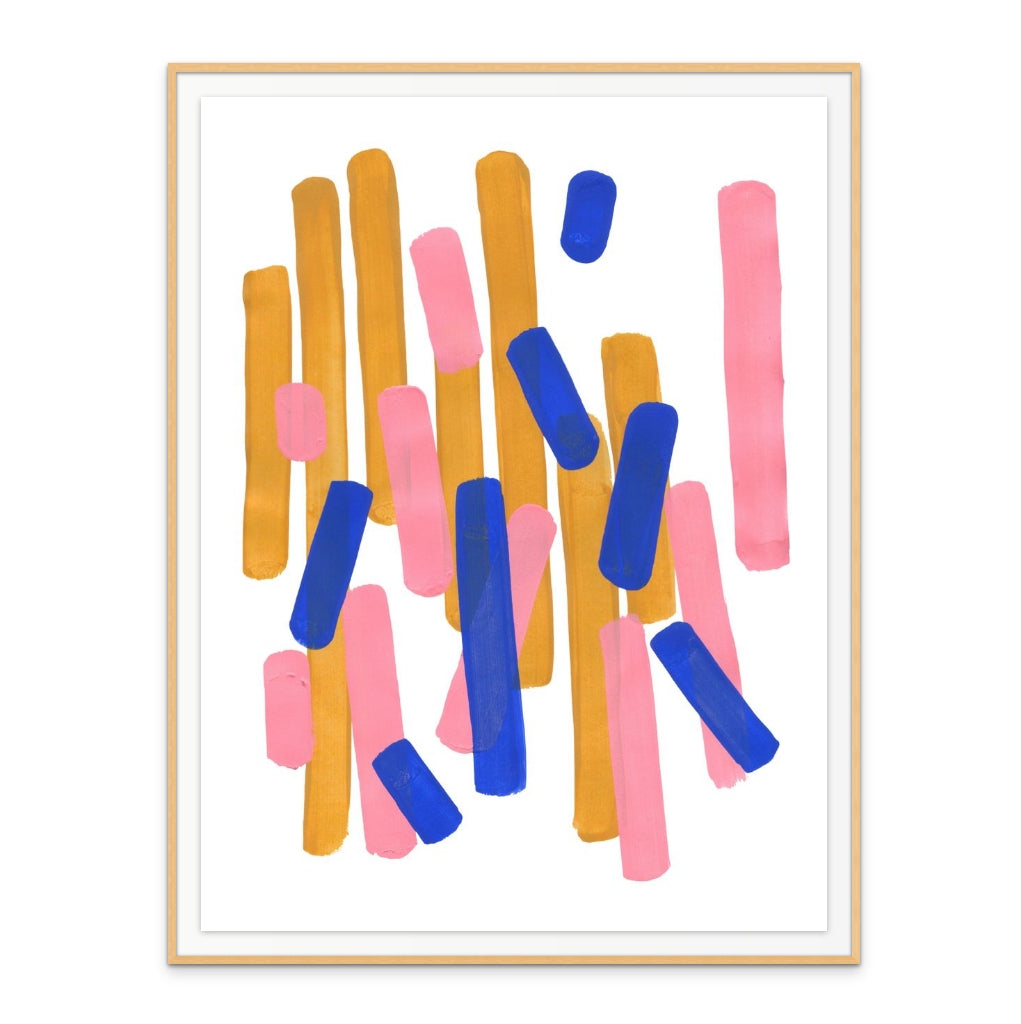 Pink Confetti Art Print