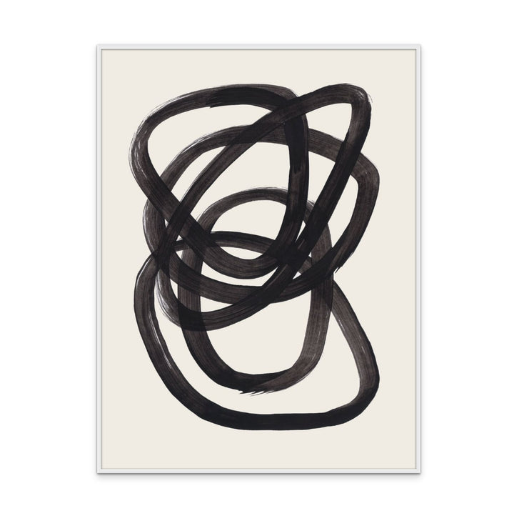 Ink Spiral Rings Art Print