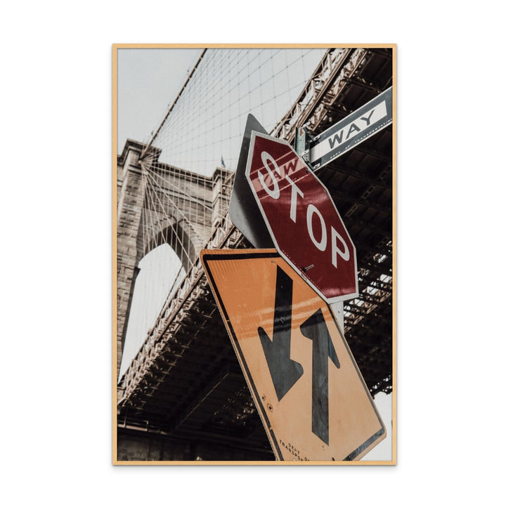 Brooklyn Bridge Stop Art Print