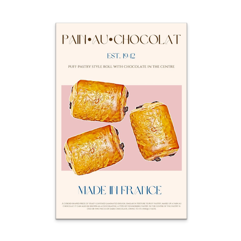 Pain Au Chocolat Art Print