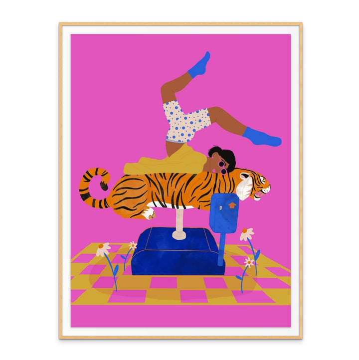 Put a tiger in your heart Art Print