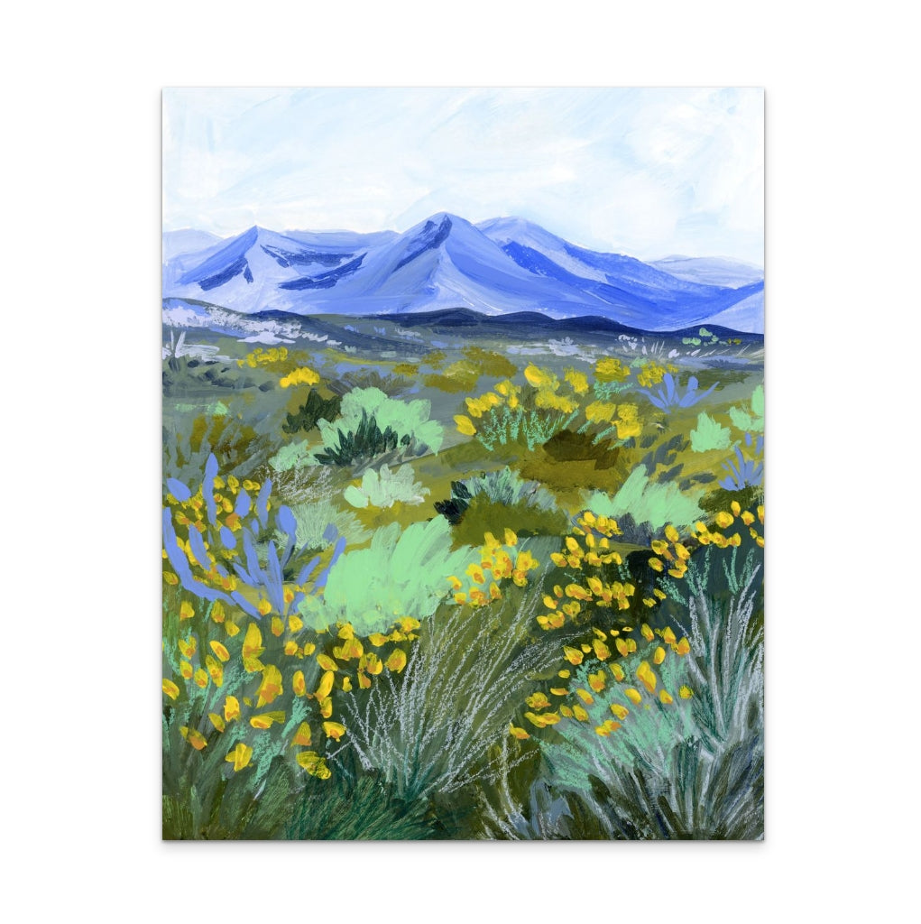 Blue Valley Art Print