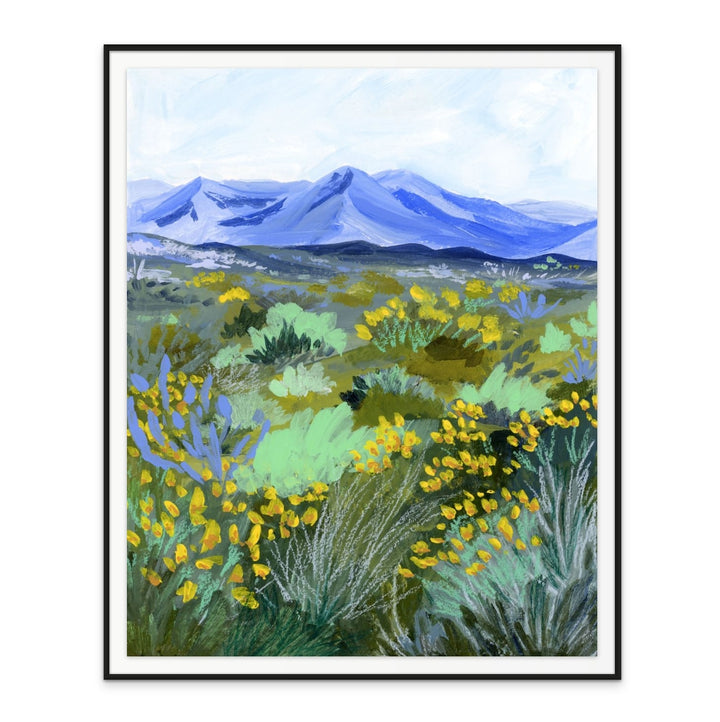 Blue Valley Art Print