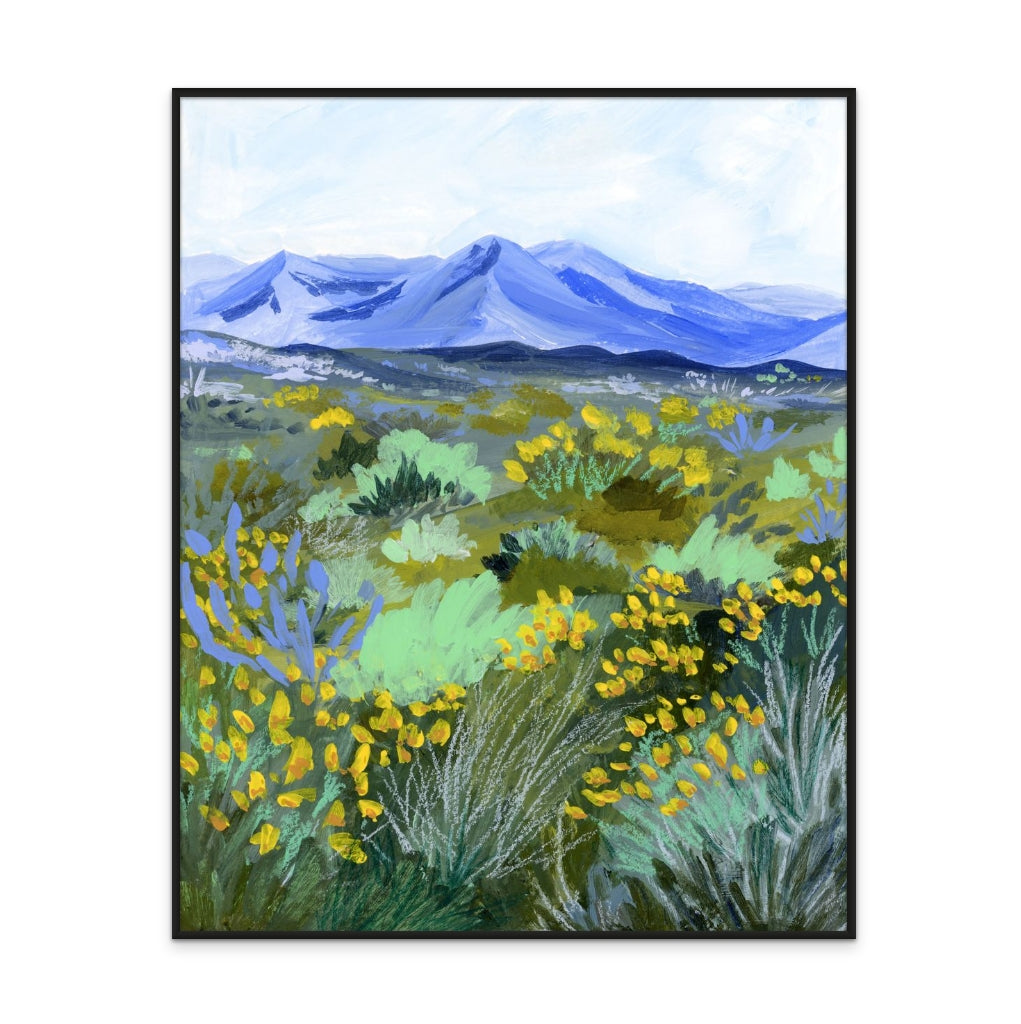 Blue Valley Art Print