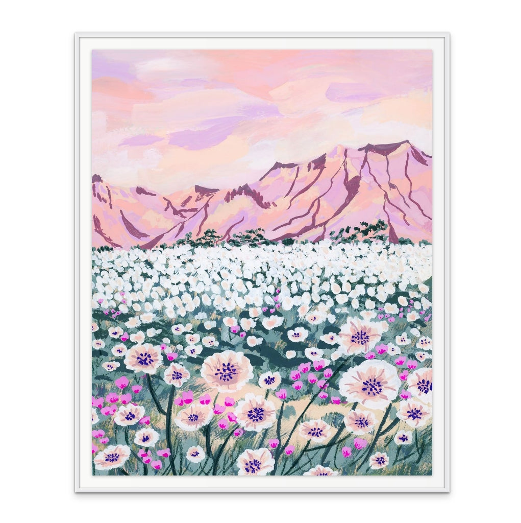 Pink Desert Art Print
