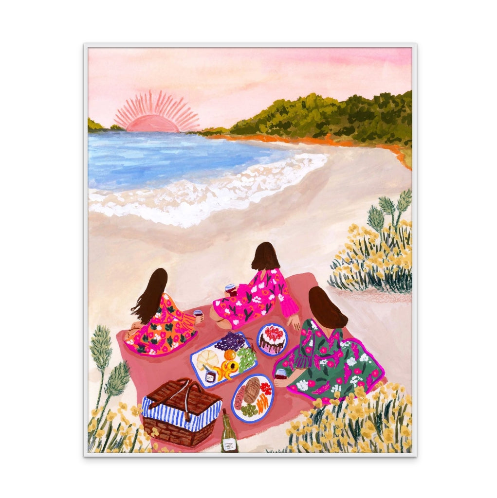 Beach Picnic Art Print