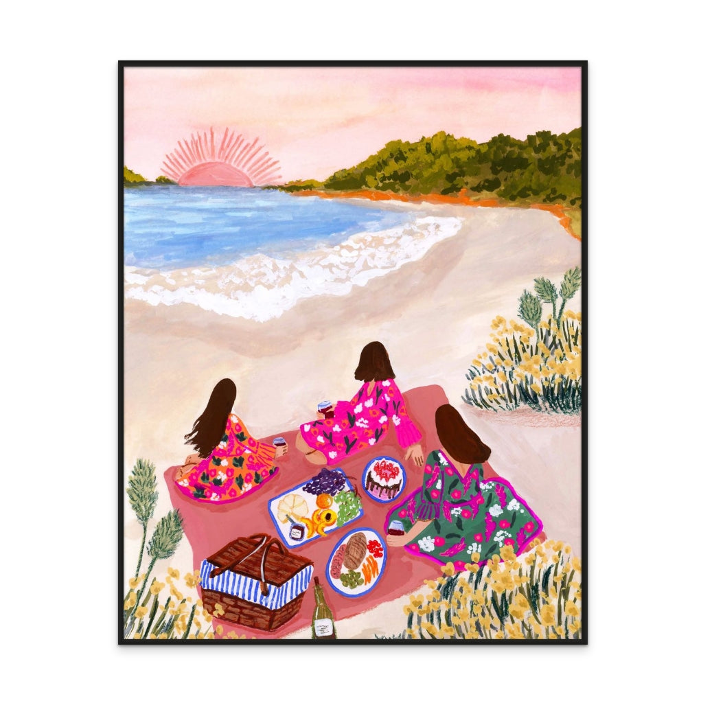 Beach Picnic Art Print