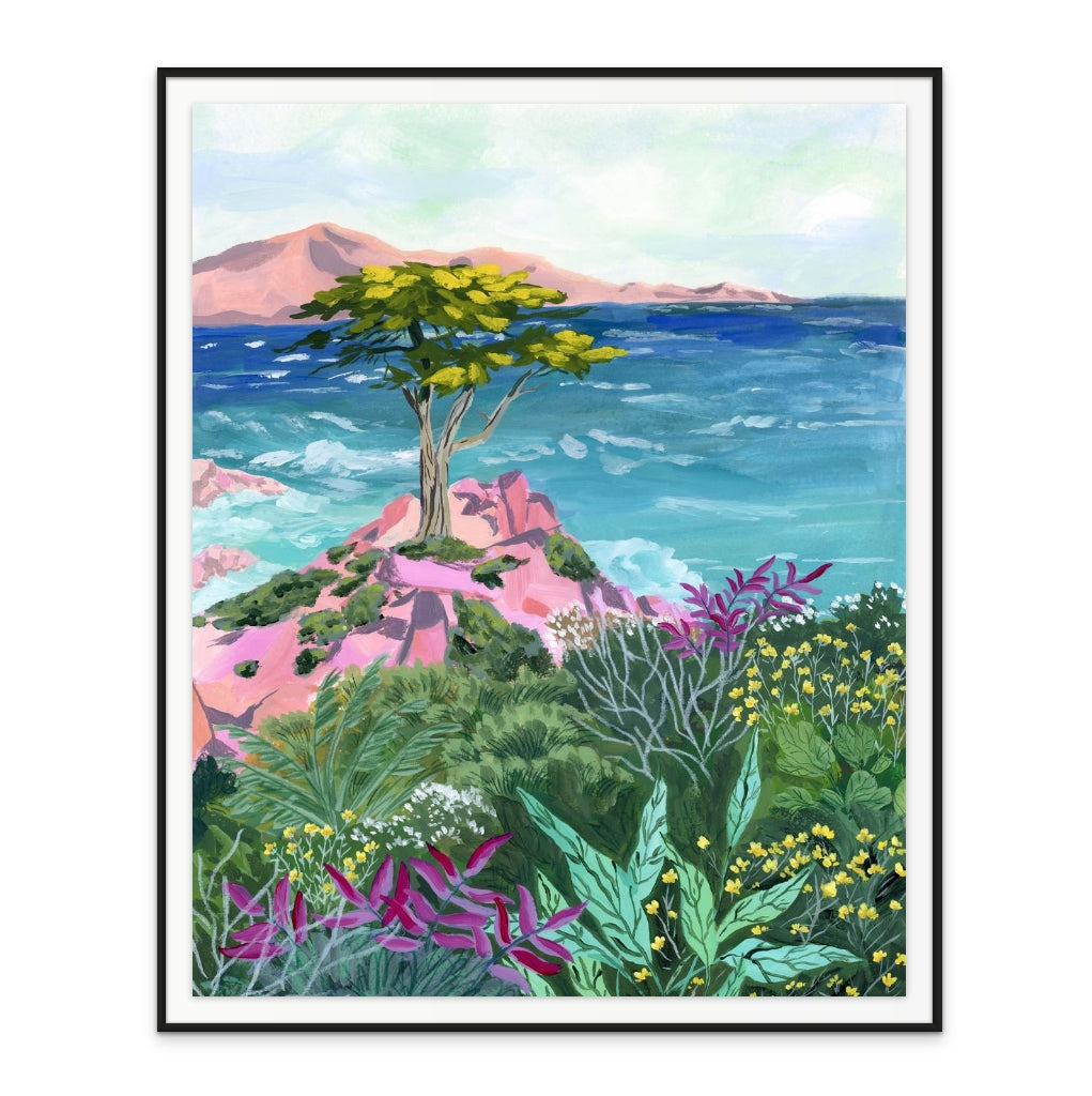 Lone Cypress Art Print