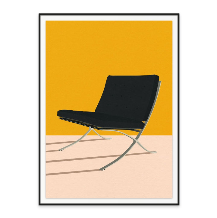 Barcelona Chair By Mies Van Der Rohe Art Print