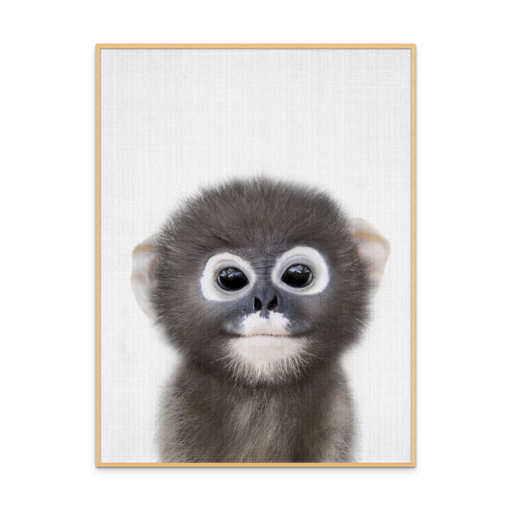 Peekaboo Baby Monkey Art Print