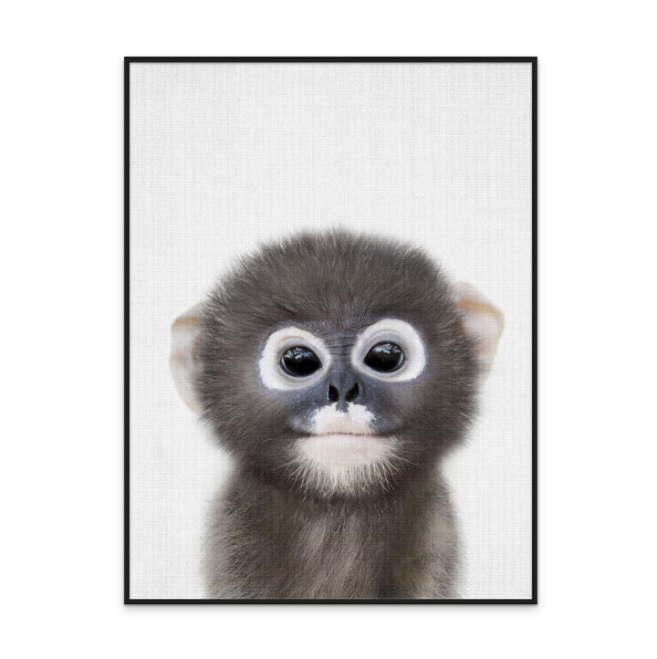 Peekaboo Baby Monkey Art Print