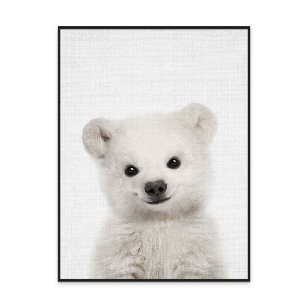 Peekaboo Baby Polar Bear Art Print