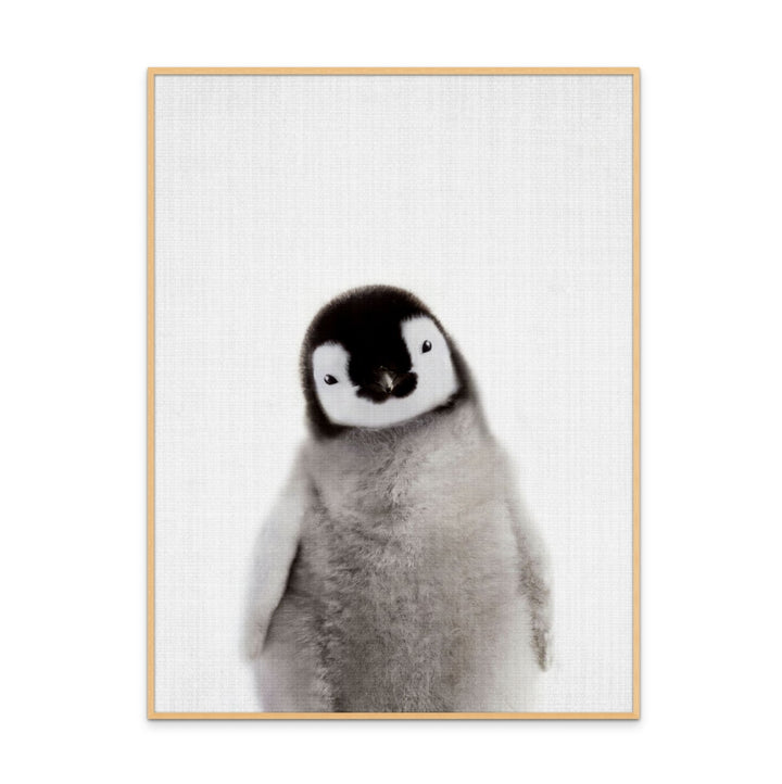 Peekaboo Baby Penguin Art Print