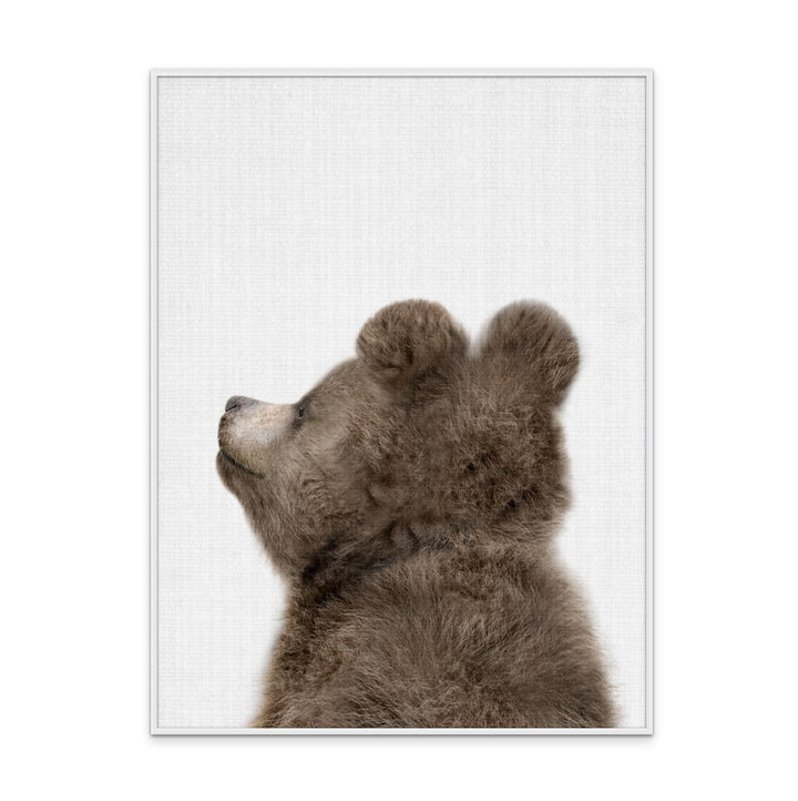 Peekaboo Baby Bear Back Art Print