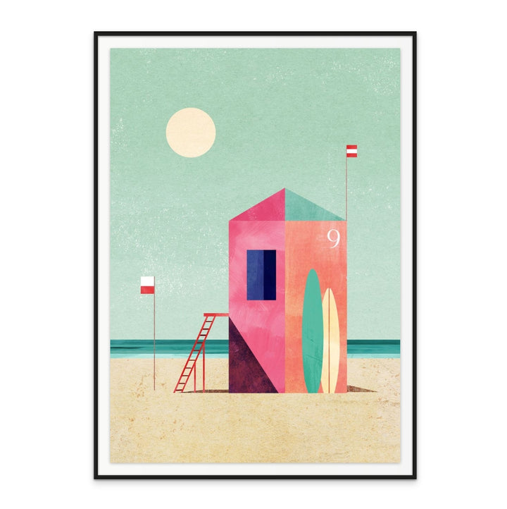 Surf Hut Art Print