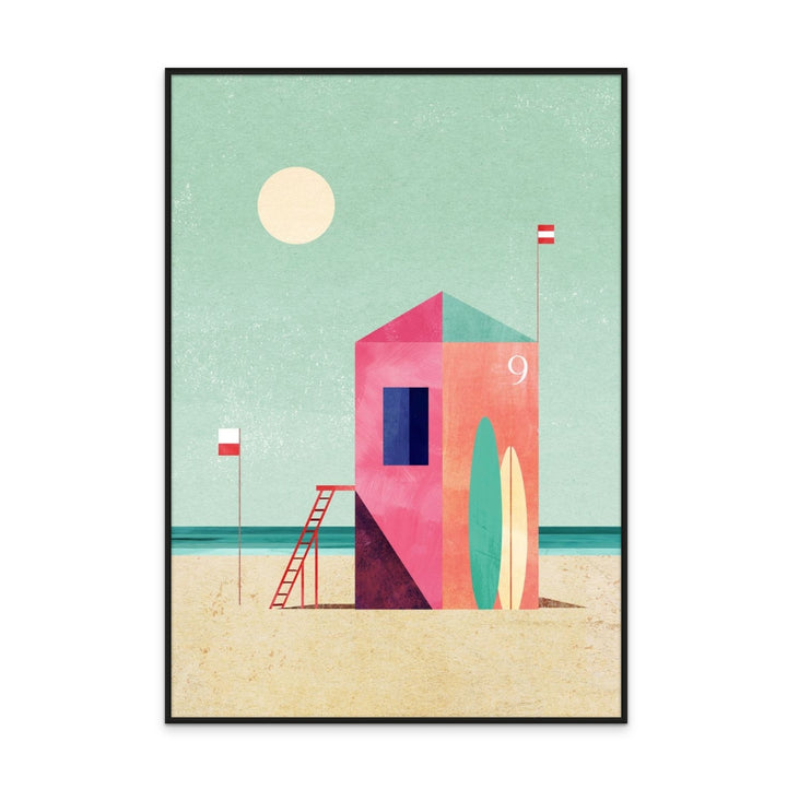 Surf Hut Art Print