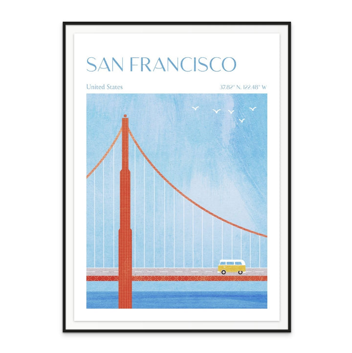 San Francisco, Golden Gate Bridge Art Print