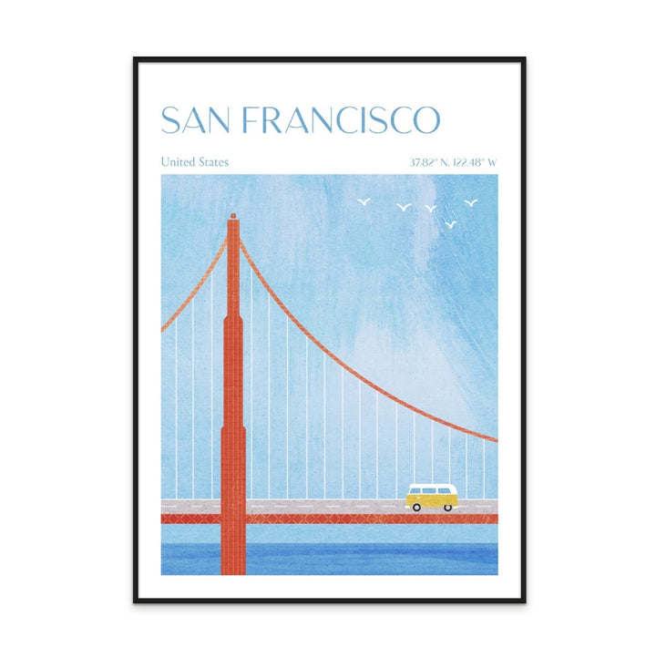 San Francisco, Golden Gate Bridge Art Print