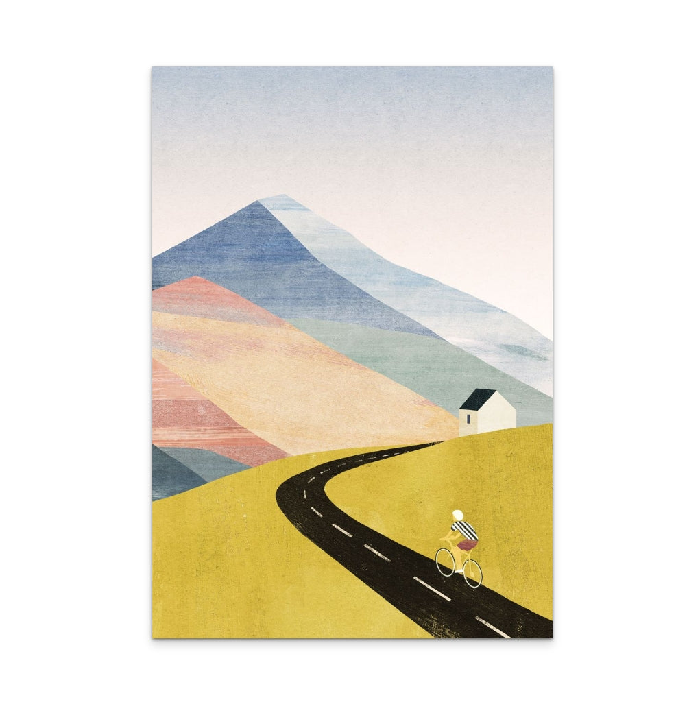 Cycling Home Art Print