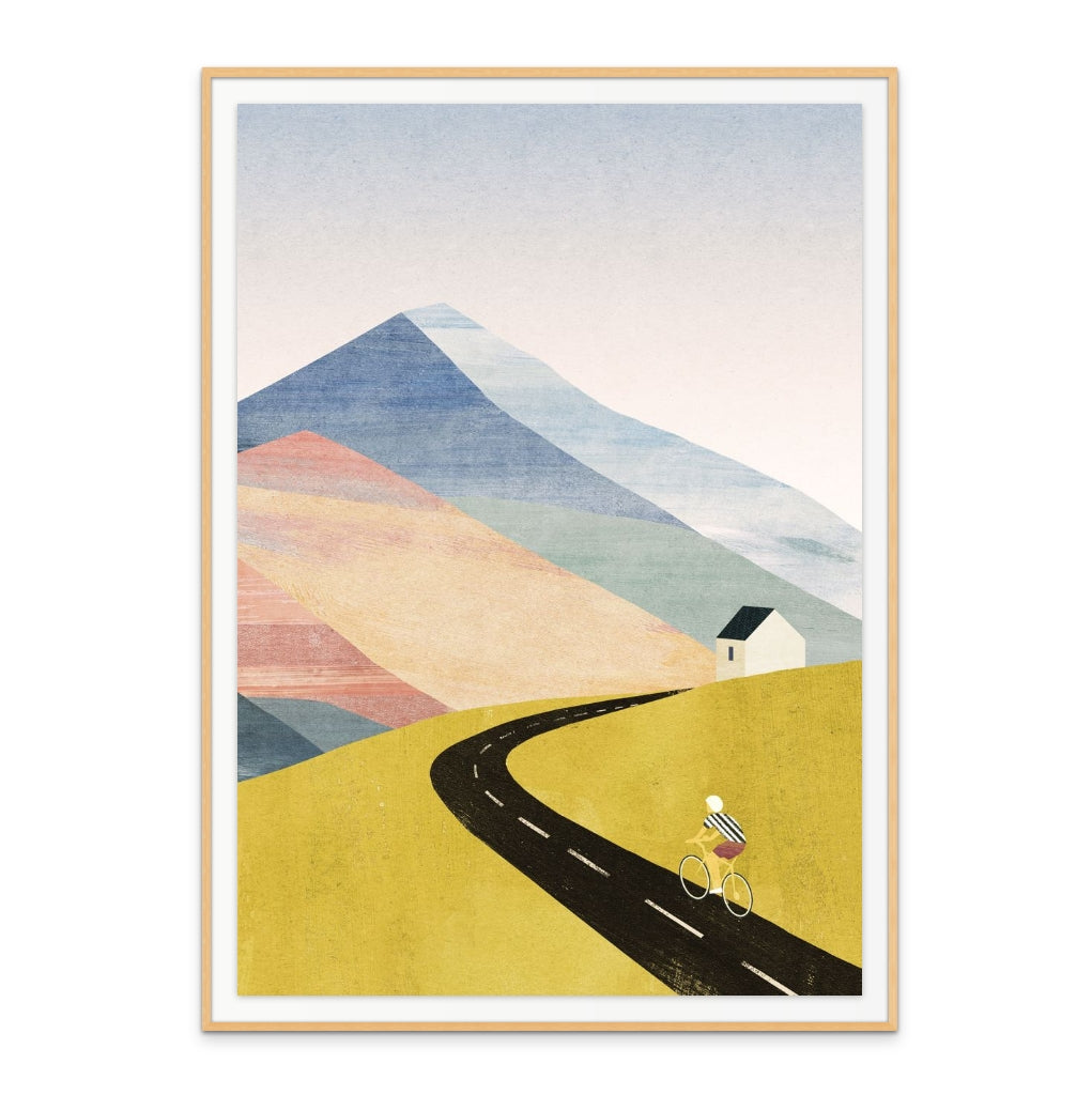 Cycling Home Art Print