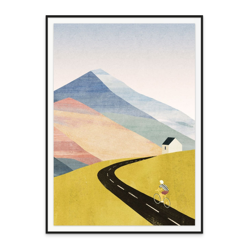 Cycling Home Art Print