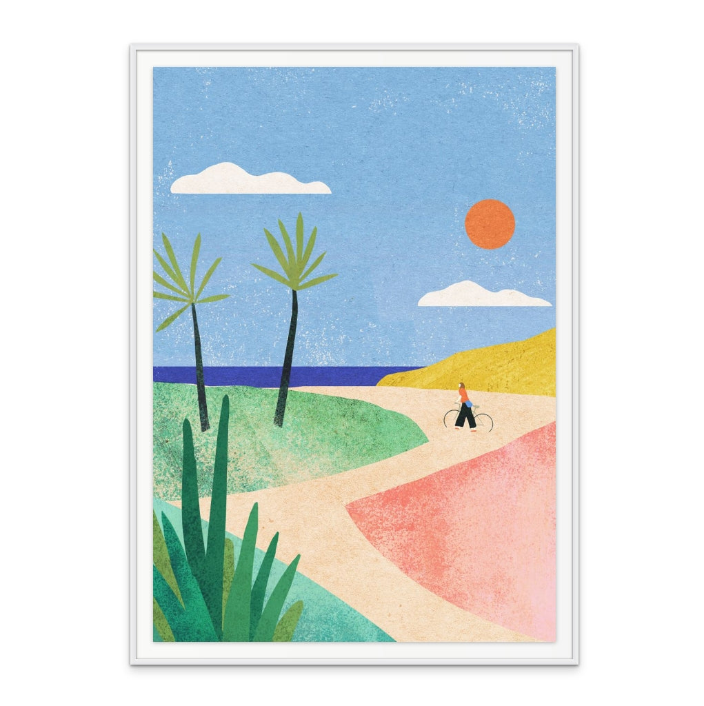 Beach Girl Art Print