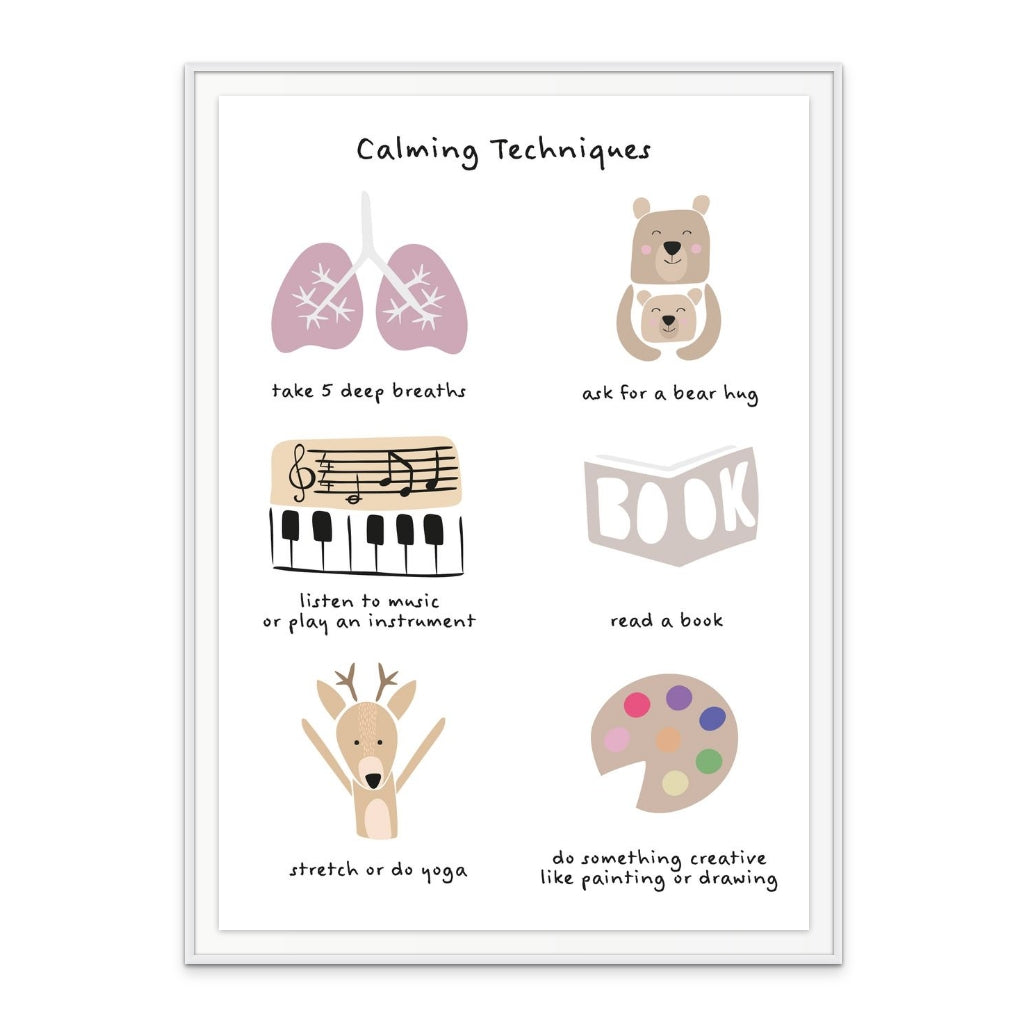 Children's calming meditation emotions print 2 Art Print