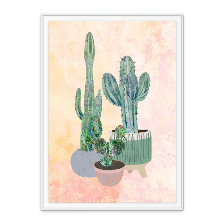 Boho Cactus Trio Art Print