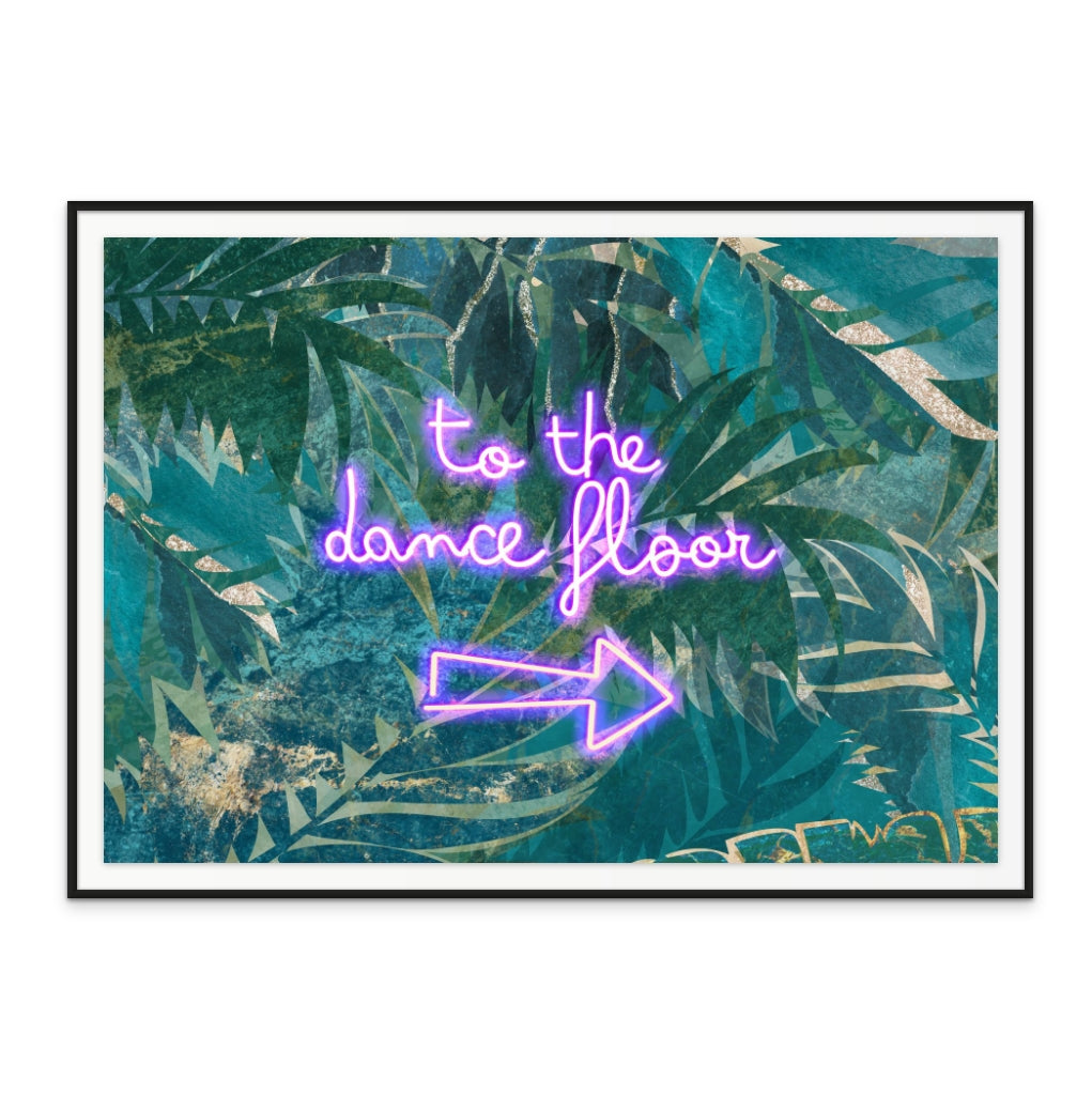 To the Dance Floor Right Landscape Art Print