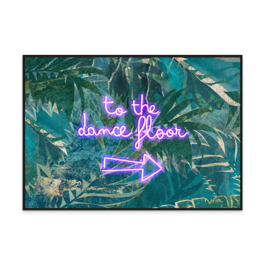 To the Dance Floor Right Landscape Art Print