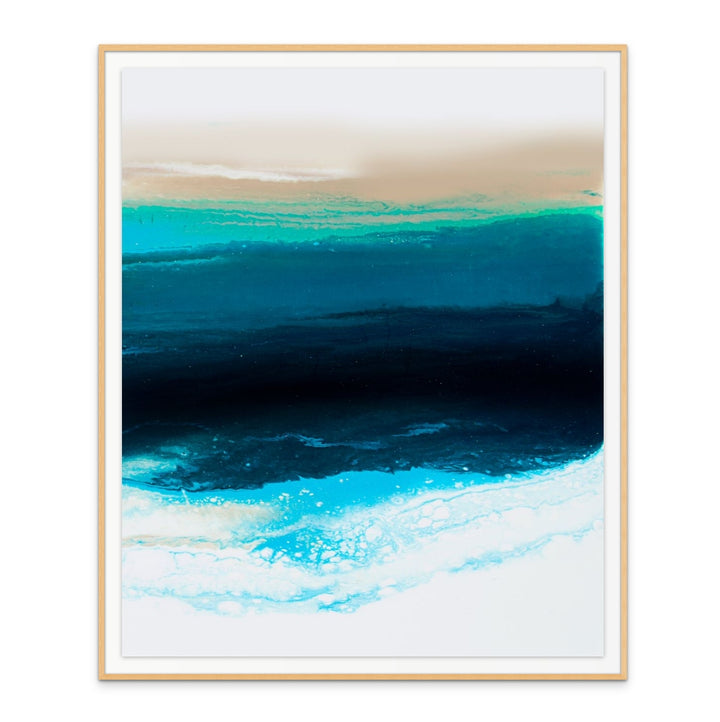 Teal Wave 2 Art Print