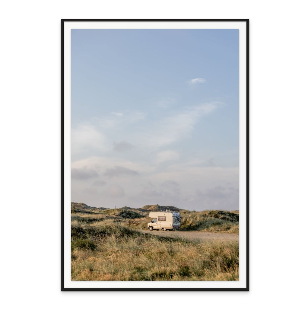 Caravan In the Dunes Art Print