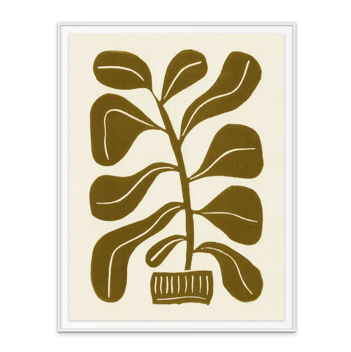 Linocut Houseplant #2 Art Print