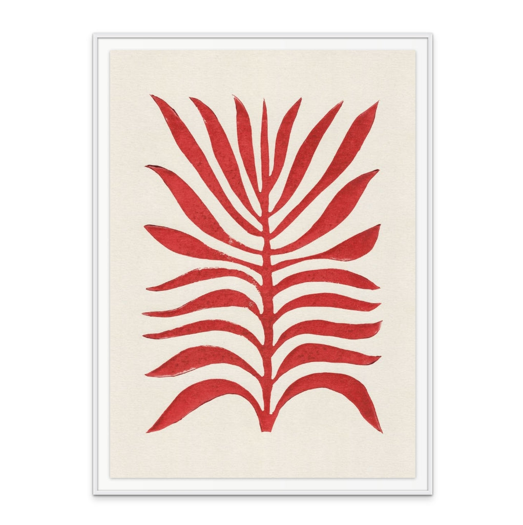 Red Branch / Lino Art Print